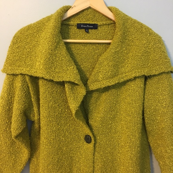 EVAN PICONE Jacket Cardigan Button Front Size Medium - Picture 6 of 9